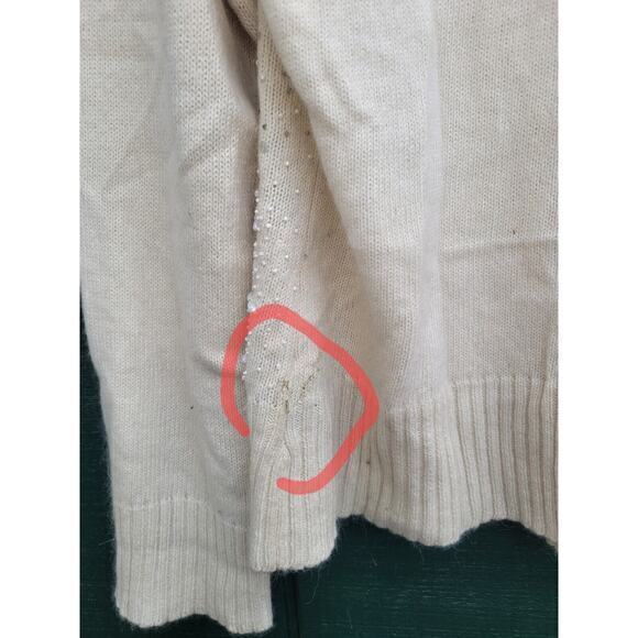 Vintage 80s Michael Simon Knit Beaded Glam Coquette Cardigan Sweater Jacket - Picture 13 of 14